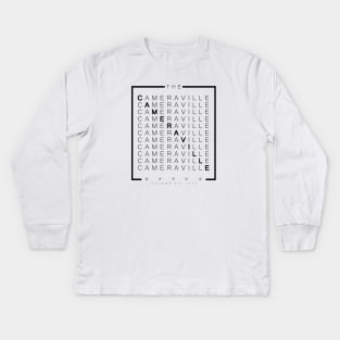 The Cameraville Crossword Kids Long Sleeve T-Shirt